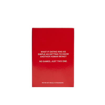 We're Not Really Strangers Honest Dating Expansion Pack back reading "What if dating was as simple as getting to know another human being? No games, just this one."